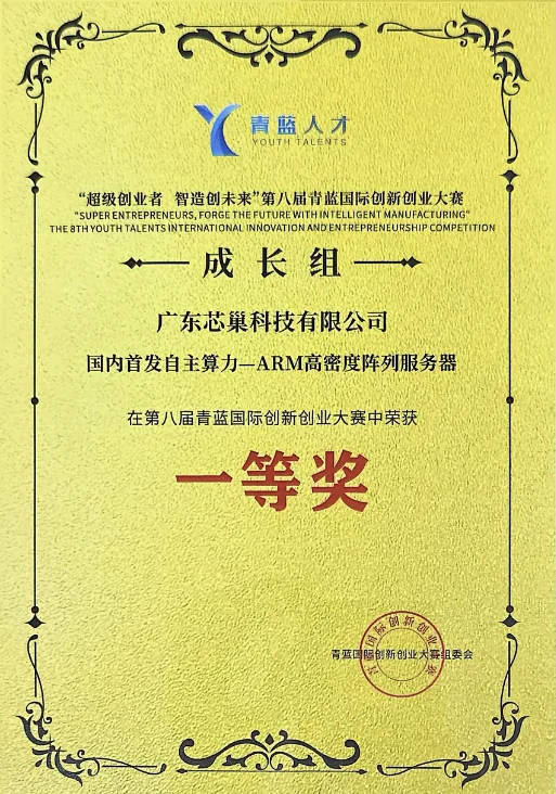 First Prize — 8th Qinglan International Innovation and Entrepreneurship Competition